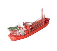 F Fityle Pétrolier de Production Offshore Bricolage 3D Papier Navire Kit Puzzle Jeu Jouet Bureau Décor