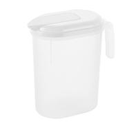 F Fityle Pichet avec couvercle Réfrigérateur Bouilloire à eau froide avec bec verseur Pichet à eau à jus pour fête pour Usage domestique Restaurant, 1.8l