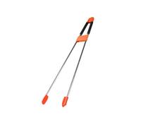 F Fityle Pince à déchets multifonctionnelle en acier inoxydable pour ramasser les ordures, idéale pour les pelouses, les sols extérieurs, les pièces et les, Orange