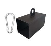 F Fityle Pinche Bloc Grip Forpice Forcener Entraînement Portable avec Poids de Boucle de Boucle pour Les tractions arrière Rows Poulle, Carré 8 Cmx8 Cm