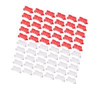 F Fityle pistes RC modulaires à monter soi-même, barrières routières extensibles et réglables pour modèles RC 1/14 à 1/28, légères et, 60 Pièces