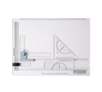 F Fityle Planche à Dessin A3, Planche à Dessin architecturale Graphique Portable avec règle coulissante à Mouvement parallèle, Planche à Dessin, Table à Dessin