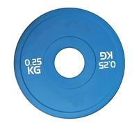F Fityle Plaque de Poids fractionnée, Petite Plaque de Rechange, plaques d'haltères compactes faciles à Fixer, Poids d'entraînement pour l'exercice, Bleu 0.25 Kg