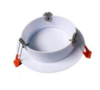 F Fityle Plaque de Recouvrement de Plafond à Ressort, Capuchon de Trou pour Downlight, Panneau d'Accès Compact pour Verre, Plaque Ronde avec Clip de Fixation, Robuste, Trou de 125 à 155 Mm