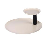 F Fityle Plateau à Bijoux Présentoir Organisateur Rangement Acier Inoxydable Design Moderne Adapté à La Salle de Bain Coiffeuse Chambre, Blanc