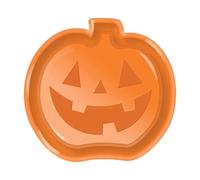 F Fityle Plateau de service d'Halloween, décoration de fête, vaisselle, bol à fruits multi-usages, plateau de service pour fruits secs, bonbons, dîner de, En Forme de Citrouille