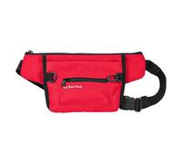 F Fityle Pochette à Friandises pour Chien, Sac Banane pour Animaux, Sac à Nourriture Léger, Sac à Goûter Multipoches pour Animaux, Entraînement, Rouge