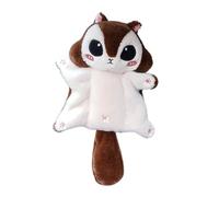 F Fityle Porte-clés écureuil Volant en Peluche, réaliste pour garçons et Filles, Ornement de Dessin animé, à Breloques, Brun