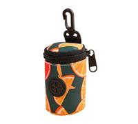F Fityle Porte-Sac à déjections Canines et Distributeur, Distributeur de Sacs poubelles pour Chiens, Petite Pochette à Fermeture éclair pour Chien, Fermeture à, Imprimé Orange