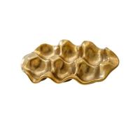 F Fityle Porte-œufs, Organisateur d'œufs, Support Portable antidérapant, décor de Cuisine Moderne, Plateau à œufs, Distributeur d'œufs pour tiroir, Or