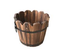 F Fityle Pot de Fleurs en Bois pour Composition Florale, décoration Rustique Unique, idéal pour l'entrée ou la Cour