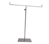 F Fityle Présentoir à Bijoux en T, Support de Cintre pour écharpe, Sacs fourre-Tout, cartables, Collier, Base Stable, Hauteur réglable
