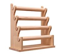F Fityle Présentoir en bois détachable durable de support de bracelet élégant pour le salon commercial, 4 couches