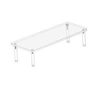 F Fityle Présentoir transparent en acrylique, support organisateur de parfum, plateau à gâteaux de mariage, Un Seul Niveau