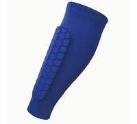F Fityle Protège-Tibia de Football, Manches de Jambe de Football, Manches de Mollet, Soutien du Genou pour Le Sport, Volley-Ball, Tennis, Bleu M