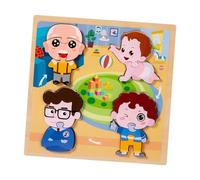 F Fityle Puzzle en Bois, Apprentissage préscolaire pour garçons et Filles, Cadeaux pour Enfants, Jouet éducatif interactif, Hommes