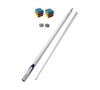 F Fityle Queue de Billard, Queue de Billard en Fibre de Carbone, 57 Pouces, Pointe de 9,5 mm, pour Adultes, Joueurs de Billard, entraînement, Blanc