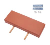 F Fityle Rallonge de Table de Massage Extension de Longueur pour Lit Support de Jambes Oreiller en Mousse Accessoire de Spa avec Une Conception Compacte Adapté, Rouge Marron