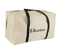 F Fityle Rangement pour Tente, Pochette Transport, Organisateur d'extérieur, décontracté en Tissu Oxford pour la randonnée et Le, Beige White L