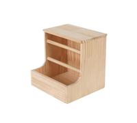 F Fityle Râtelier à Foin en Bois pour Lapins, mangeoire pour Petits Animaux (hérisson, Cochon d'Inde, marmotte), Support à Herbe, 20x10x20cm
