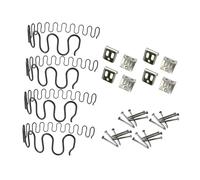 F Fityle Remplacement du Ressort de Rembourrage du Canapé avec des Clips et des Vis, Ressorts en Arc de Cercle, Pince à Ressort Épaissie pour la Réparation des Meubles, Longueur 40cm