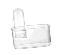 F Fityle Réservoir de Poissons réservoir d'aquarium Multifonction réservoir d'élevage avec Couvercle Bol à Poisson Transparent réservoir de Tortue pour Table, Ovale Court
