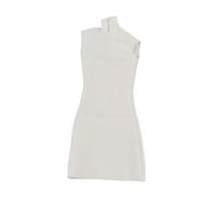 F Fityle Robe moulante à col 1/6, mini-robe d'été rétro miniature pour figurines féminines de 30 cm (12 pouces), accessoire de costume, Blanc