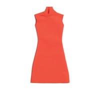 F Fityle Robe moulante à col 1/6, mini-robe d'été rétro miniature pour figurines féminines de 30 cm (12 pouces), accessoire de costume, Orange Rouge