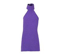 F Fityle Robe pour Femme à l'échelle 1:12, Mini-poupée élastique, vêtement Miniature décontracté et élégant pour Figurine d'action de 6 Pouces, Violet