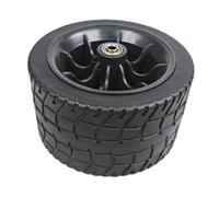 F Fityle Roue de Chariot de 6,57 Pouces pour Chariot Utilitaire d'extérieur, à Double roulement, Installation Facile, Roulette de Rechange pour Sports