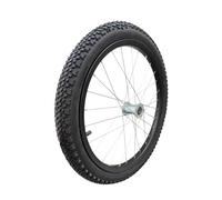 F Fityle Roue de Remorque de 20 Pouces, Pneu Caoutchouc avec Jante Fer, Haute Capacité de Charge, Roue de Rechange pour Remorque Robuste, Excellente Traction, Pneu pour Vélo d'Extérieur