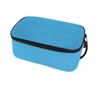 F Fityle Sac à Chaussures de Football pour, Portable, Respirant, Lavable, Pochette pour Chaussures, Sac à Crampons de Football pour L'entraînement, Bleu