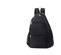 F Fityle Sac à Dos de Pickleball, Sac à bandoulière Multifonctionnel pour Transporter Une Raquette, à Dos de Pickleball à bandoulière pour la randonnée et Les, Noir