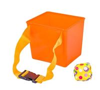 F Fityle Sac de haricots à lancer, jeu de lancer de sport, sacs de sable pour enfants, seau, jouets de sport pour jeux, Coordination de plage dans le jardin, Seau orange
