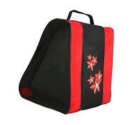 F Fityle Sac de Patinage à roulettes, Unisexe Respirant, Sac de Transport, bandoulière réglable, Sac de Rangement, Patins ou Accessoires de Roller, Rouge