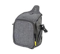 F Fityle Sac de Promenade pour Chien, Grand Porte-Bouteille d'eau, Sac de Nourriture pour Chien avec Plusieurs Poches, Ceinture réglable et bandoulière, Gris Clair