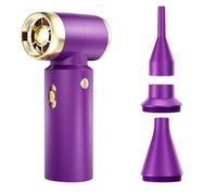 F Fityle Sèche-Cheveux sans Fil électrique, Format de Poche, Silencieux, Compact, Mini Ventilateur Personnel, pour Voyage, Salon, Maison, extérieur, Violet