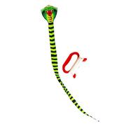 F Fityle serpent énorme facile à voler pour les débutants, de sport, volant pour parc, cadeau d'anniversaire, jeux en plein, 8m avec ligne rouge