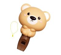 F Fityle Sifflet pour enfants, sifflet animal mignon, jouet d'éveil et d'éveil, générateur de bruit sonore pour enfants, Brun