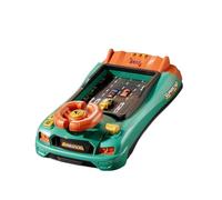 F Fityle Simulateur de conduite avec volant et sons, jouet éducatif pour enfants et garçons, cadeau d'anniversaire, Version Minuteur Verte