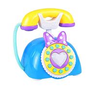 F Fityle Smartphone fixe simulé de dessin animé, jouet interactif parent-enfant pour l'éducation précoce, jouet téléphonique pour bébé avec lumière musicale,