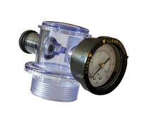 F Fityle Soupape de décharge d'air Manuelle pour Filtre à Sable de Piscine et, Robuste et Facile à Installer avec manomètre, Joint en Caoutchouc