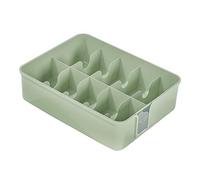 F Fityle sous-vêtements Chaussettes boîte de Rangement tiroir Organisateur Pratique Durable Lingeries bacs de Rangement Placard Organisateur pour Culottes, 10 grilles Vertes