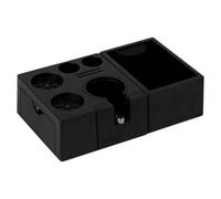 F Fityle Station de tassement de café universelle avec tiroir de rangement latéral, support de tassement de café polyvalent 11,8 x 7 x 3,3 pouces, bac à marc