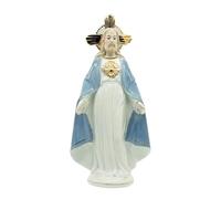 F Fityle Statue de Jésus, cadeau de Noël, artisanat d'art en céramique, figurine religieuse chrétienne catholique, ornement de bureau pour étagère, bureau,