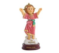 F Fityle Statue de l'enfant Saint à Bras Ouverts Statue de l'enfant Jésus Affichage de Bureau Figure Religieuse pour étagère Chambre Chapelle Bureau