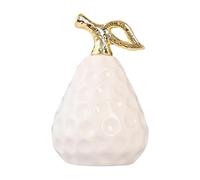 F Fityle Statue de poire en céramique, figurine de collection, pièce maîtresse de bureau, sculpture de fruits artificiels, ornement d'art moderne pour, Blanc