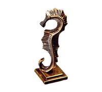 F Fityle Statue d'hippocampe en laiton, figurine d'hippocampe, ornement, sculpture, accessoires, artisanat, cérémonie du thé, antique, pour ami, salon