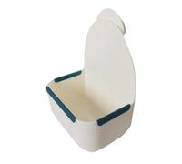 F Fityle Support à Foin pour gamelle, Bouton de Fixation sécurisé, Panier à Nourriture Professionnel Facile à remplir, Support pour Cadre en Herbe pour Petits, Blanc