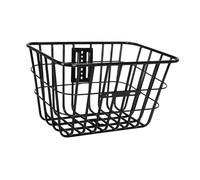 F Fityle Support Arrière de Vélo pour Transport d'Objets, Porte-Bagages Arrière pour Vélo avec Panier de Transport, Panier Arrière pour Bicyclette sans Couvercle